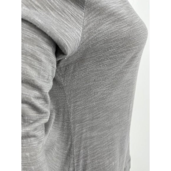 Juicy Couture hoodie top small hi lo gray bling white contrast - Picture 9 of 10